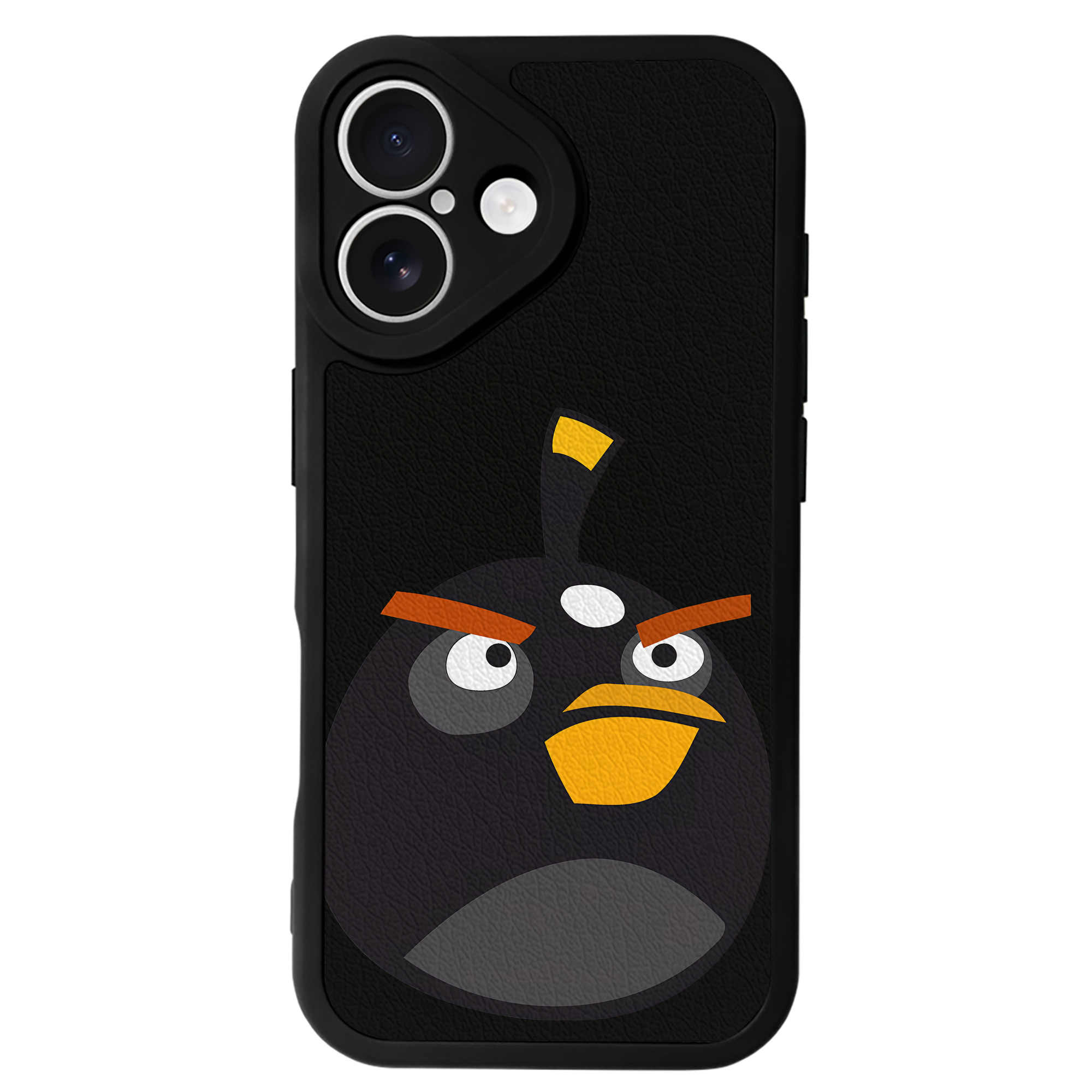 （画像用） Angry Birds アングリーバード 【iPhone 16シリーズ対応】シリコンスマホケース（レザー調） 材質：シリコン